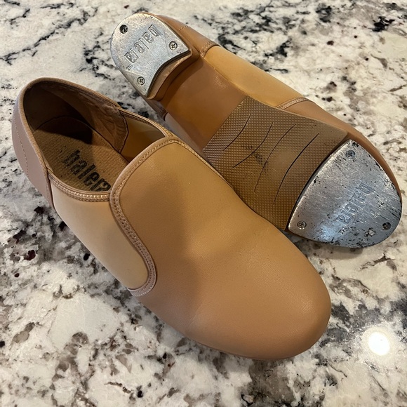 Balera Tan Slip on tap shoes - Picture 1 of 3